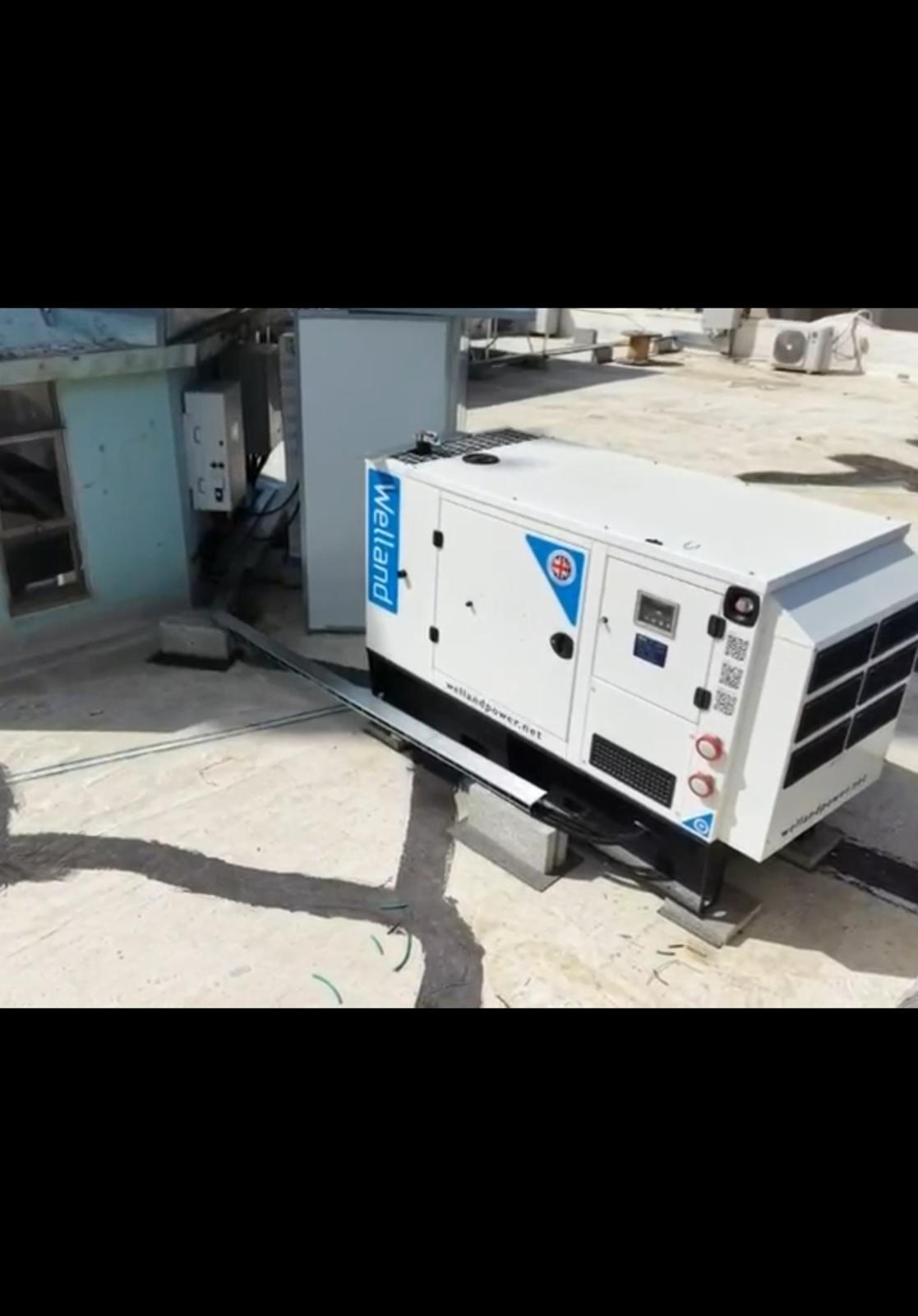 גנרטור גיבוי Welland ליד ארון החשמל